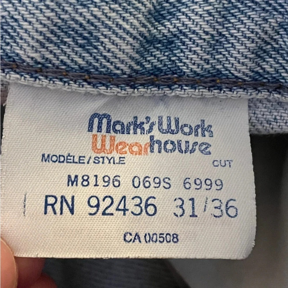 Vintage Light Blue Faded Distressed Dad Mom Jeans - Picture 3 of 7